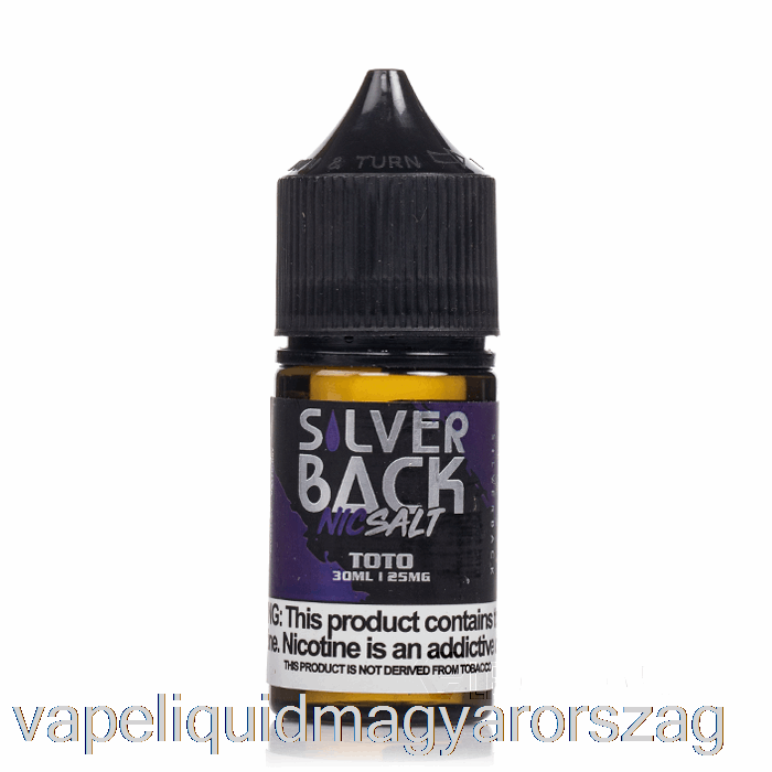 Toto - Ezüsthátú Juice Co. Sók - 30 Ml 45 Mg Vape Folyadék